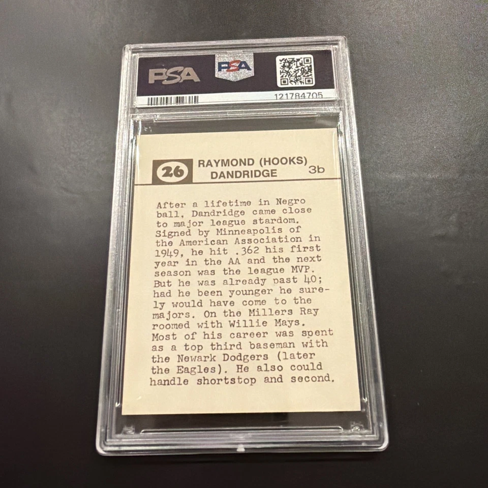 1974 Laughlin Old Time Black Stars Ray Dandridge #26 PSA 7 NM SET BREAK - Image 2 of 2