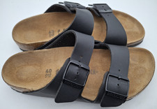 Birkenstock Arizona black strappy sandals - UK 7, EUR 40 Narrow