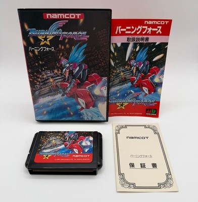 BURNING FORCE Japan Mega Drive MD with Case & Manual US Seller MD0189