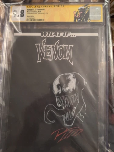 What If Venom Sketch Signed By Ron Lim 9.8 CGC Signature Series.