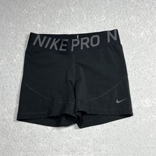 Nike Pro Shorts Women  s Medium Black Dri-FIT Compression Running Training