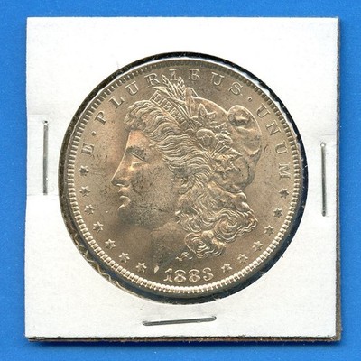 1883 P Morgan Dollar $1 US Mint Silver Coin #33 BU MS Uncirculated 1883-P