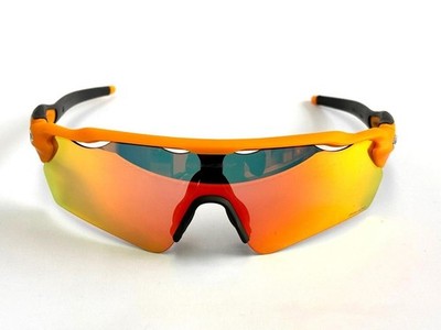 Oakley Radar EV Patn Sunglasses Orange Frame Red Prizm Lenses OO9208