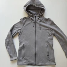 KUHL Spekter Full Zip Hoodie Jacket Womens XS Gray Micro Fleece Performance