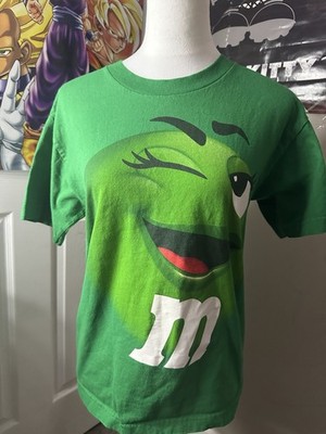 M&M Green Shirt Kids Size Large (D)