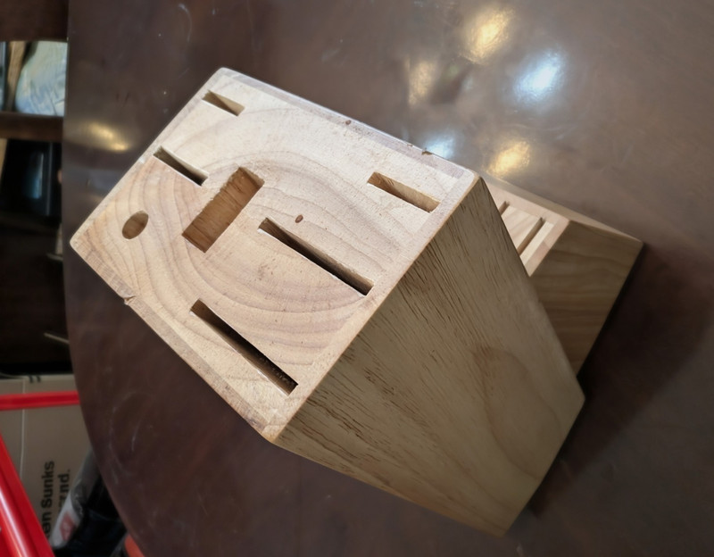 Carote PRO PREMIUM Beech Wood 12-Slot Brown Knife Block Holder