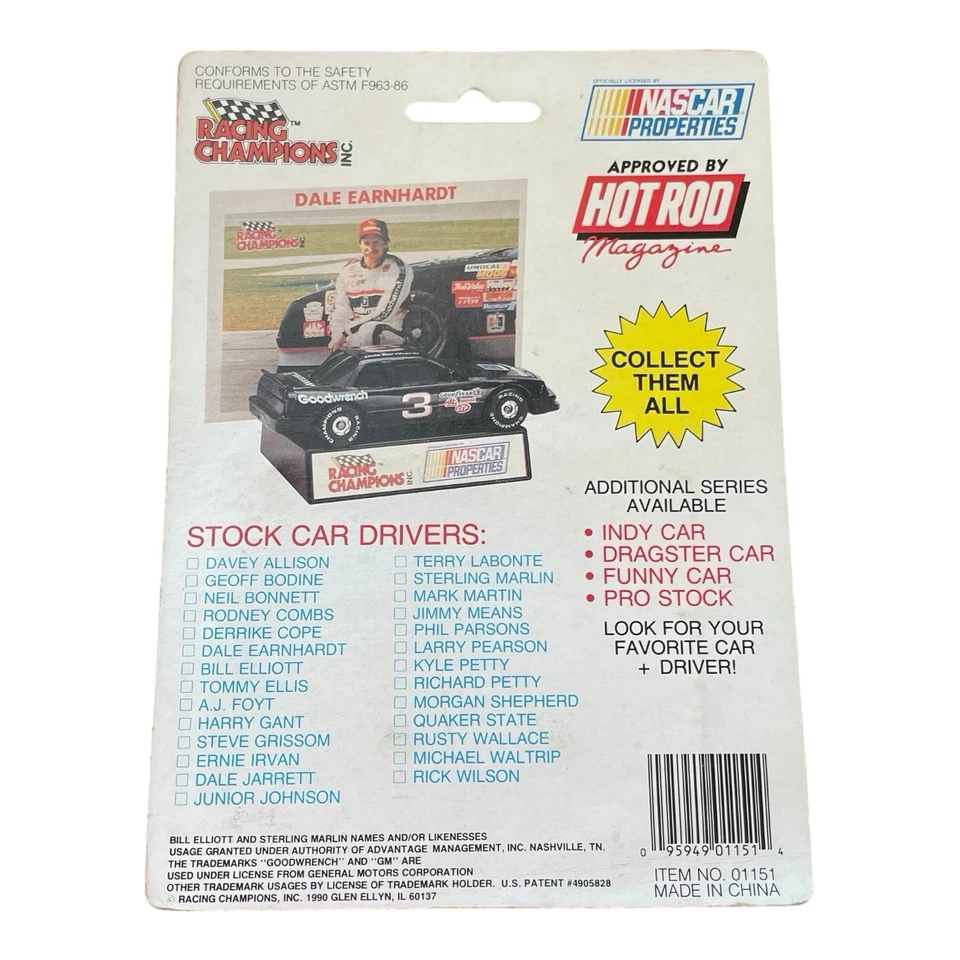 Die Cast Dale Jarrett #21 Citgo Racing Champions 1990 escala 1:64 - Imagem 2 de 2