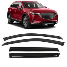 Acrylic Glossy Black Window Visors Replacement Sun Rain Wind Guards 2016-2021