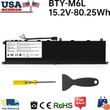 For MSI BTY-M6L Battery GS65 GS75 Stealth Thin 8SE 8SF 8SG 8RF 9SD 9SE 80.25Wh