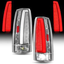 Kigmos Chrome Led Tail Lights For Chevy Gmc 1988-1998 Silverado Sierra C1500 C25