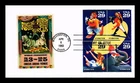 US COVER CIRCUS FIRST DAY ISSUE SETENANT RINGLING BROS PASTED ON CACHET