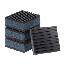 4pcs Rubber Anti Vibration Pads 2" x 2" x 7/8" with Blue EVA Center