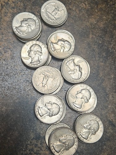 Washington Quarters 90% Silber Lot 40 Münzrollen ~ alle 1964 D, schönes Lot!