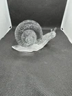 Vintage Fenton Crystal Clear Glass Snail Figurine Vintage 4.25" long