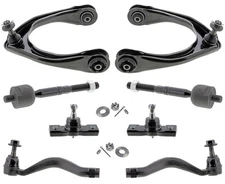 Upper Control Arms Tie Rods & Ball Joints Fits Lexus GS350 07-11 All Wheel Drive