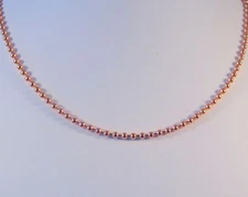 #3 (2.4mm) SOLID COPPER Ball Chain Bracelets and Necklaces    CRB3
