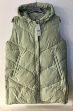 Oui Women's Puffer Gillet, Sage Green, Size Uk 14