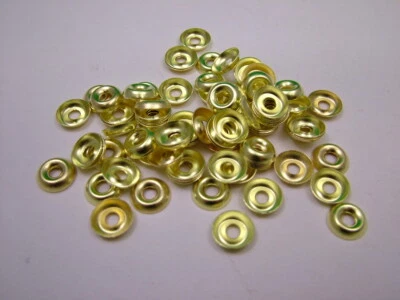 DIAMONDJACK Solid brass screw cup cups pack of 100 for no.4 (2.9-3.0mm) countersunk screws