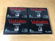 Lot of 3 Verbatim 91337 8mm DL 160m Data Tape Cartridges  1 DL 112M 5167 