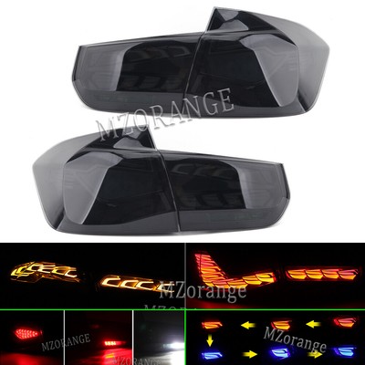4x Smoked LED Dynamic Rear Tail Light Lamp For BMW 3 Series F30 Sedan 2011-2019