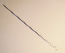 Glass overhead stirrer mixer shaft paddle 6 mm  18.5"