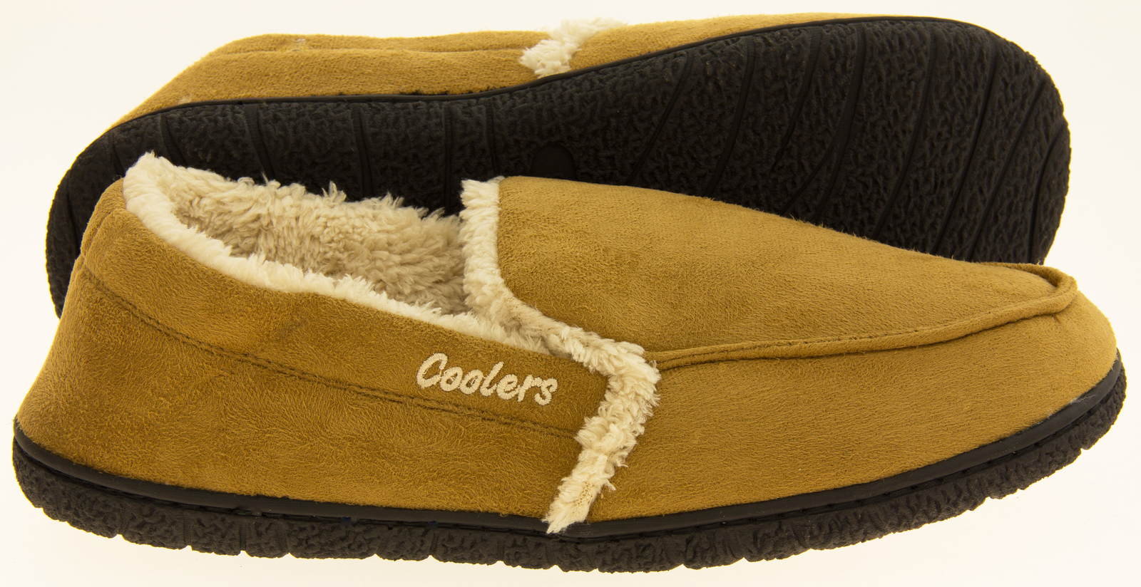 Mens Slippers Coolers Moccasins Full Back Comfy Warm Winter Slippers