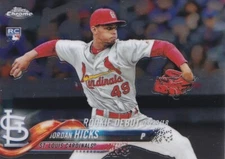 2018 Topps Chrome Update JORDAN HICKS HMT34 Base St Louis Cardinals Rookie MLB