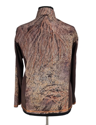 Mossy Oak Mens Shadow Branch Camouflage Top Size L 1/4 Zip Long Sleeve Hight NCK - Picture 3 of 6