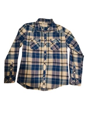 Men's Reclaim Athletic Fit Long Sleeve Plaid Button Shirt W/Pockets Size Large | eBay Men's Reclaim Athletic Fit Long Sleeve Plaid Button Shirt W/Pockets Size Large | eBay