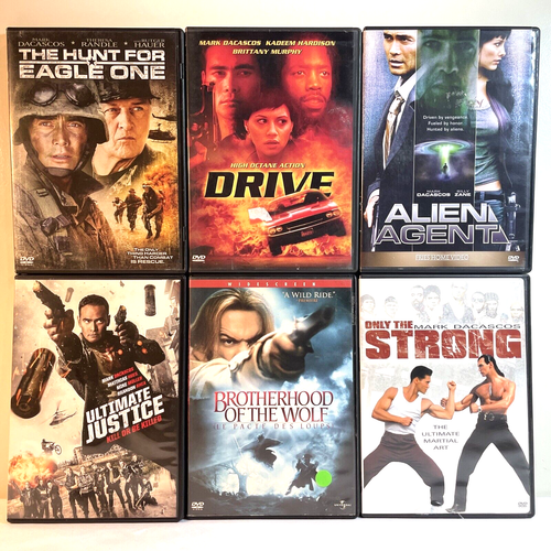6 MARK DACASCOS MOVIES (DVD Lot) Action Adventure Horror Crime Thriller War