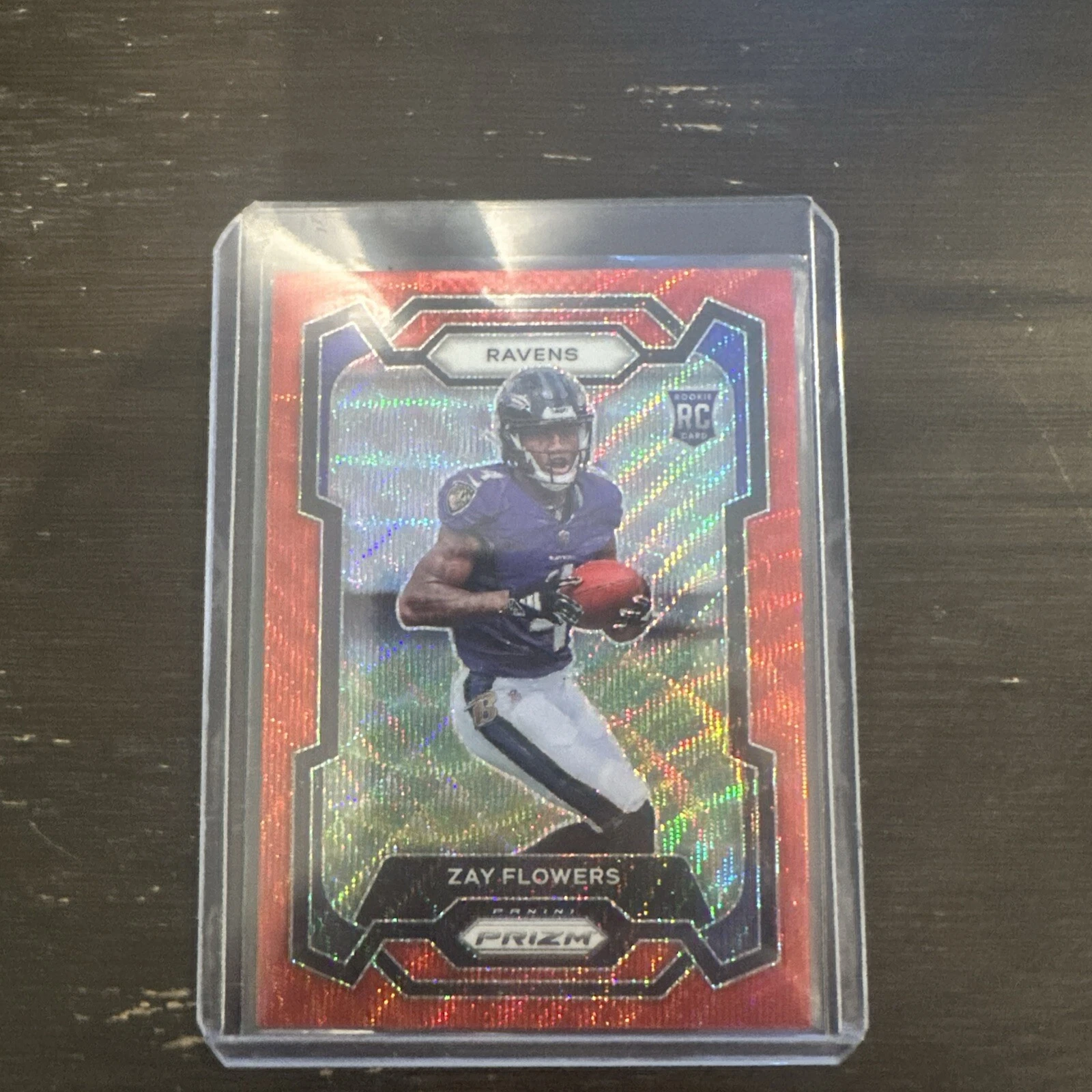 2023 Panini Prizm Red Wave #307 Zay Flowers Baltimore Ravens #/149