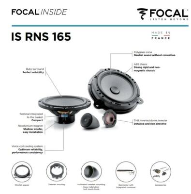 Focal IS RNS165 Speaker Set Renault Laguna III from 2007-2015