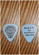 Melissa Etheridge 1998-1999 M.E.I.N. 5th Anniversary Fan Club blue Guitar Pick