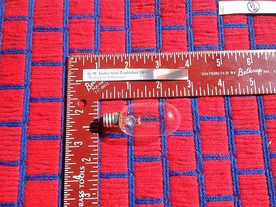BOX OF 4 APPLIANCE & SEWING MACHINE T8 15w LIGHT BULB 15 WATT E12 candelabra NEW