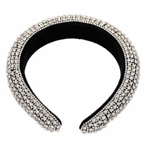 Mujeres Diadema de Estrás Bling Acolchada Cristal Barroco Moda Banda para el Cabello Fiesta - Imagen 5 de 20