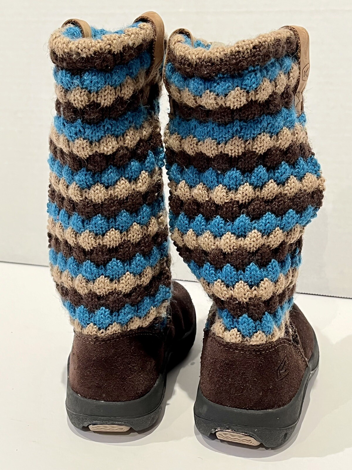 Stivali alti KEEN Auburn bambino 8c marrone scamosciato blu marrone marrone maglia tomaia 8641 DAPH