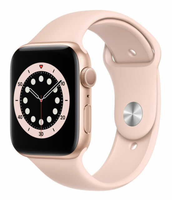 Apple Watch Series 6 44mm Oro Alluminio Cassa con Rosa Sabbia Cinturino  Sport - Regular (GPS) (M00E3TY/A) | Acquisti Online su eBay