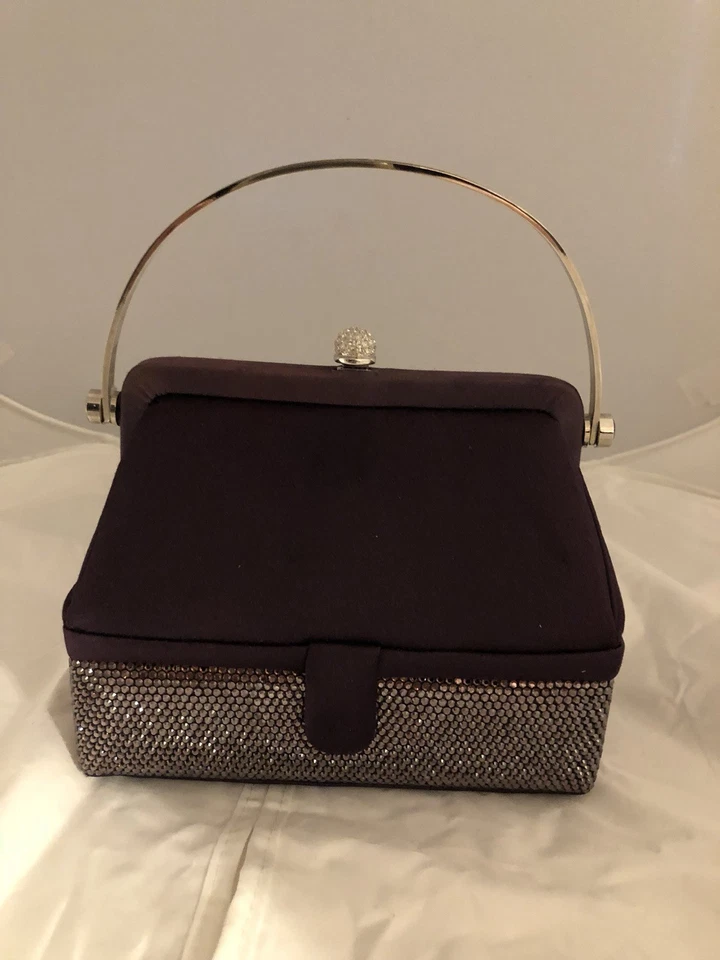 Minaudière púrpura vintage Judith Leiber 007 Foto 2 de 4