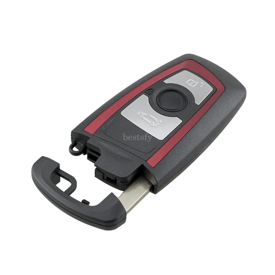 Red 3 Button Remote Key Fob Shell Case For BMW 1 3 5 Series 428i 420i 328i 320i - Image 2 of 4