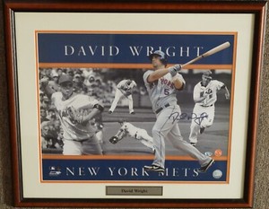 DAVID WRIGHT New York Mets 3B #5 SIGNED 16" X20" Photograph PSA/DNA LOA #AN05003