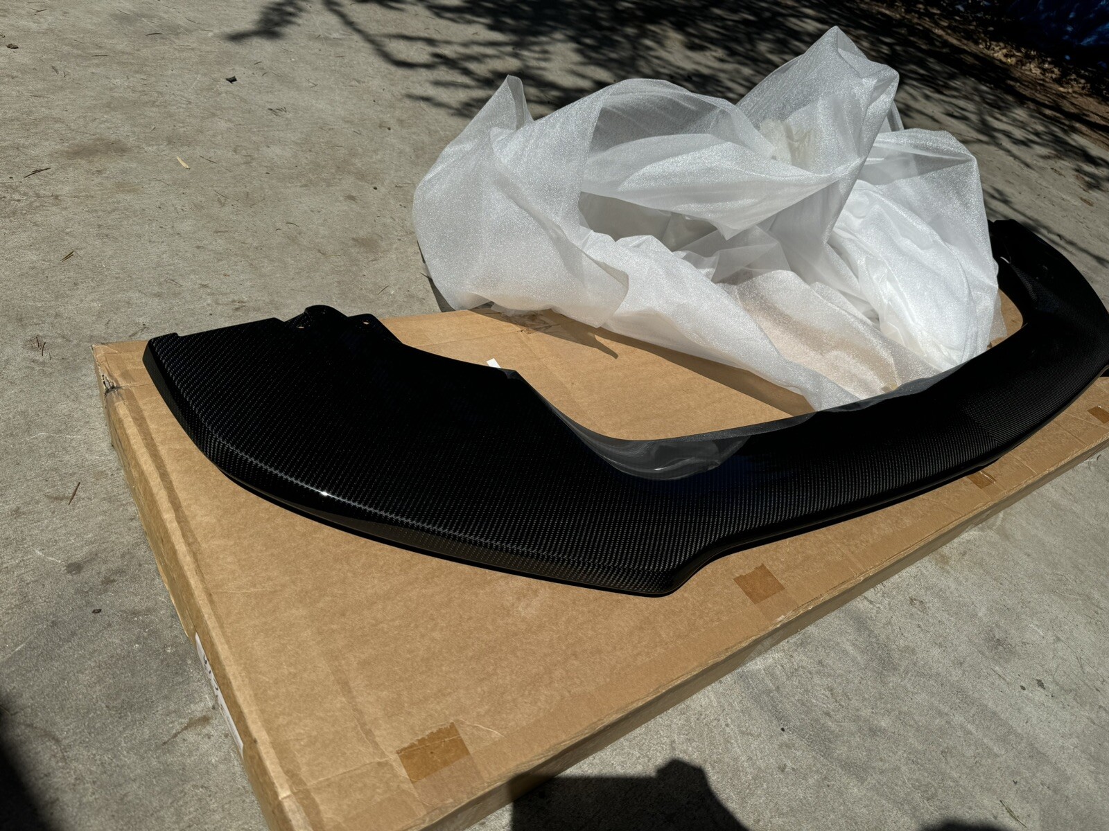 OEM 15-20 Bentley Bentayga Bumper Carbon Fiber  Splitter Spoiler Lip 36A071609