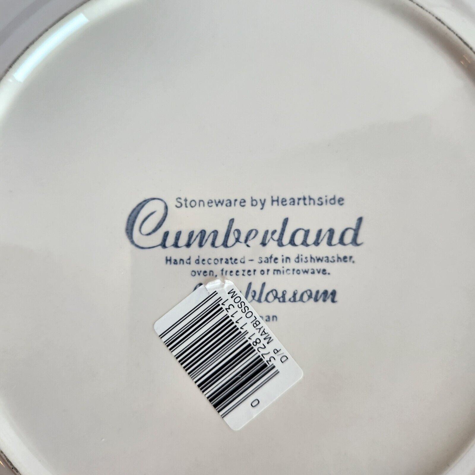 MCM Stoneware Dinnerware Cumberland MAYBLOSSOM Flower 4Pc Place Setting NOS 