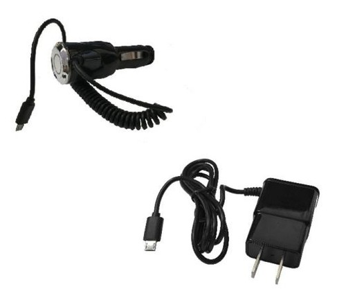 For Kyocera DuraXE Dura XE E4710 LTE 2AMP Car Charger + Wall Home Travel Charger