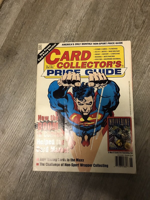 Card Collector's Price Guide Vol.2 No.2 June 1993 Superman DC VG 010417DBE2 Rare