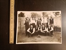 Foto storica vintage bocciofila giocatori bocce - AF9.1