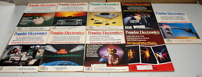 Rare Popular Electronics Magazine 9 Issues  1980-1981 Ships Worldwide 