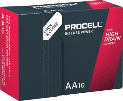 100 Duracell Procell Intense 1.5 AA / Mignon Alkaline Batterien im 10er Karton