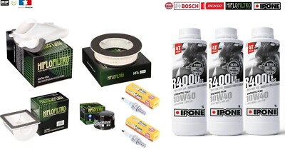 Premium Wartungskit Filter Kerzen Öl Ipone R4000 Yamaha T-MAX 500 01-07