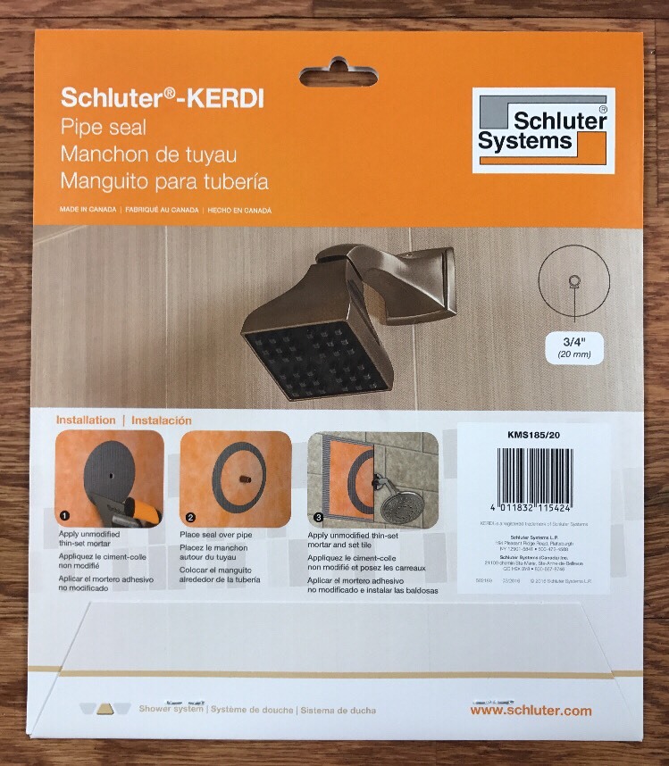 Schluter Kerdi Pipe Seal 3/4" eBay