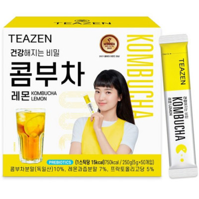 Teazen Kombucha Lemon, 5g, 50pieces, 1Pack